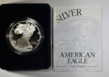 1997 PROOF AMERICAN SILVER EAGLE ORIG BOX/COA