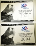 2-2004 U.S. SILVER QUARTER PROOF SETS