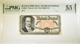 50 CENTS 5th ISSUE FRACTIONAL CURRENCY PMG 55 EPQ