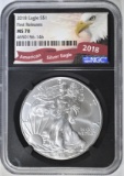 2018 SILVER EAGLE NGC MS-70 1st RELEASES