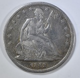 1863-S SEATED LIBERTY HALF DOLLAR  VF