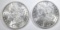 1887 & 1888 MORGAN DOLLARS CH BU