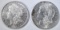1879 & 1891 MORGAN DOLLARS AU/BU