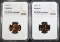 1962 & 63 LINCOLN CENTS NGC PF-68 RD