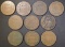 10 MIXED DATE 2-CENT PIECES