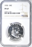 1955 FRANKLIN HALF DOLLAR NGC PF-67