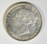 1888 NEWFOUNDLAND DIME AU