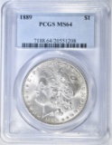 1889 MORGAN DOLLAR  PCGS MS-64