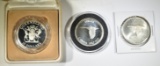 LOT OF 3 FOREIGN SILVER COINS: