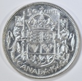 1946 CANADA SILVER HALF DOLLAR CH BU