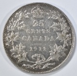 1911 CANADA SILVER QUARTER