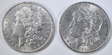 1890 & 1902 MORGAN DOLLARS AU/BU