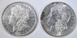 1879 & 1891 MORGAN DOLLARS AU/BU