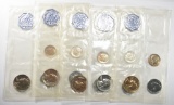 5-1962 U.S. PROOF SETS MISSING CENTS & HALVES