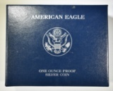 2008-W PROOF AMERICAN SILVER EAGLE ORIG BOX/COA