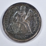 1869 SEATED LIBERTY DIME, CH PROOF