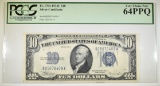 1934-C $10 SILVER CERTIFICATE PCGS 64 PPQ