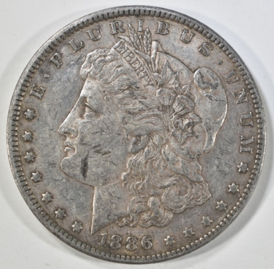 1886-O MORGAN DOLLAR XF