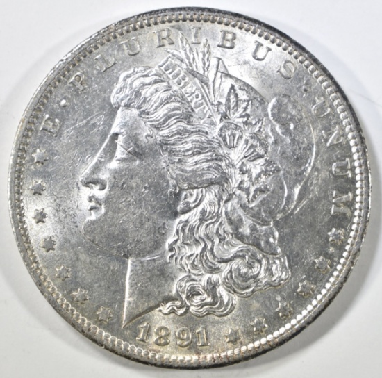 1891-S MORGAN DOLLAR AU/BU