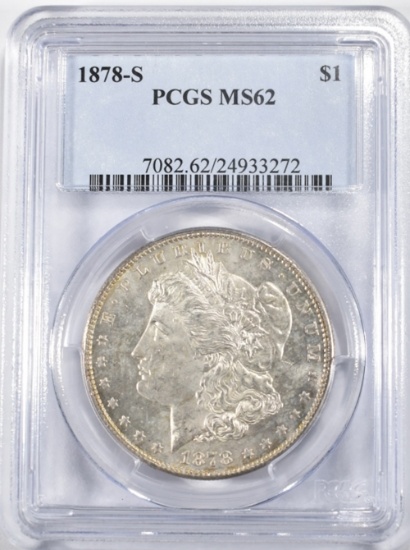 1878 S MORGAN DOLLAR PCGS MS 62