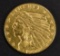 1908 GOLD $2.5 INDIAN  CH BU