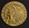 1914 GOLD $2.5 INDIAN  CH BU