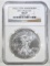 2011 25TH ANNIVERSARY SILVER EAGLE, NGC MS-69