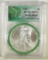 2002 SILVER EAGLE PCGS MS70 MONSTER BOX LABEL