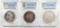 LOT OF 3 PCGS GRADED MORGAN DOLLARS: