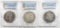 LOT OF 3 PCGS GRADED GENUINE MORGAN DOLLARS: