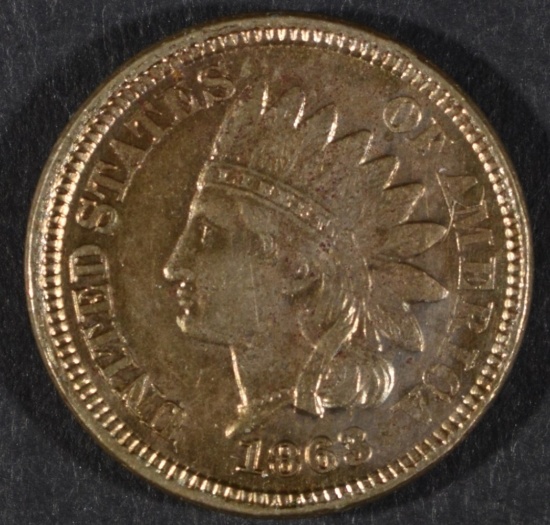 1863 INDIAN CENT AU