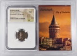 AD 307-337 CONSTANTINE I AE3 (BI NUMMUS) NGC VF