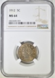 1912 LIBERTY NICKEL  NGC MS-64