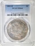 1883-O MORGAN DOLLAR  PCGS MS-64