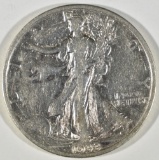 1933-S WALKING LIBERTY HALF XF CLEANED