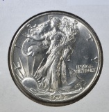 1942 S WALKING LIBERTY HALF DOLLAR CH  BU