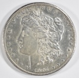 1904-S MORGAN DOLLAR  BU  LIGHT OLD CLEANING