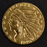 1910 GOLD $2.5 INDIAN  CH BU