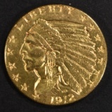 1912 GOLD $2.5 INDIAN  CH BU