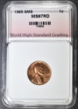 1965 SMS LINCOLN CENT SUPERB GEM RD