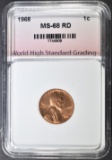 1968 LINCOLN CENT SUPERB GEM+ RD