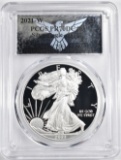 2021-W T-1 AMERICAN SILVER EAGLE  PCGS PR-70 DCAM