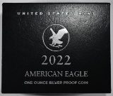 2022-W AMERICAN SILVER EAGLE PROOF IN OGP