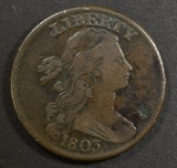 1803 LARGE CENT VF