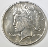 1921 PEACE DOLLAR AU/BU