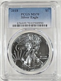 2018 AMERICAN SILVER EAGLE PCGS MS-70