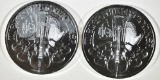 (2) 2022 PHILHARMONIKER 1 OZ SILVER ROUNDS