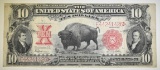 1901 $10 BISON US NOTE VF/XF