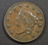 1821 LARGE CENT XF/AU