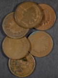 (6) 1864 INDIAN HEAD CENTS CIR